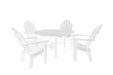 Wildridge Wildridge Classic Recycled Plastic 5 Piece Seating Set White Dining Sets LCC-280-WH