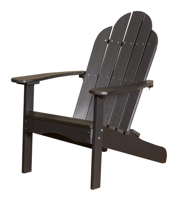 Wildridge Wildridge Classic Recycled Plastic Adirondack Chair Black Outdoor Chair LCC-214-B