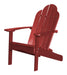 Wildridge Wildridge Classic Recycled Plastic Adirondack Chair Cardinal Red Outdoor Chair LCC-214-CR