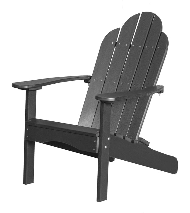 Wildridge Wildridge Classic Recycled Plastic Adirondack Chair Dark Gray Outdoor Chair LCC-214-DG