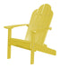 Wildridge Wildridge Classic Recycled Plastic Adirondack Chair Lemon Yellow Outdoor Chair LCC-214-LY