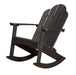 Wildridge Wildridge Classic Recycled Plastic Adirondack Rocker Black Rocking Chair LCC-215-B