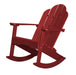 Wildridge Wildridge Classic Recycled Plastic Adirondack Rocker Cardinal Red Rocking Chair LCC-215-CR