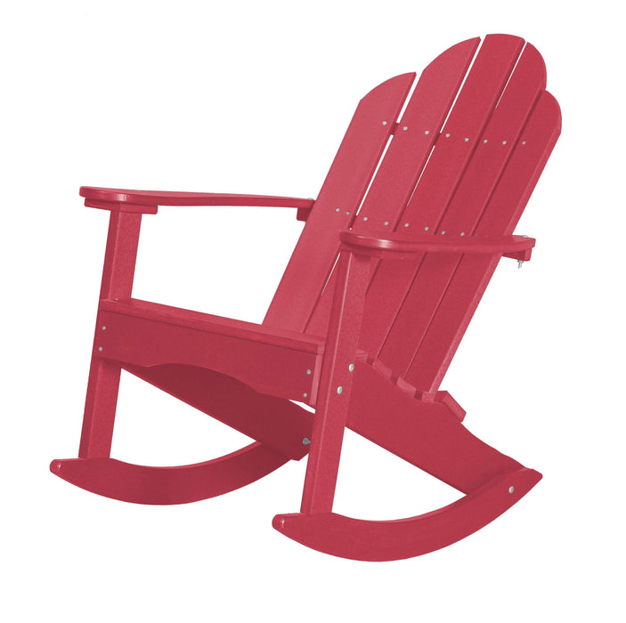 Wildridge Wildridge Classic Recycled Plastic Adirondack Rocker Dark Pink Rocking Chair LCC-215-DP