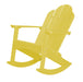 Wildridge Wildridge Classic Recycled Plastic Adirondack Rocker Lemon Yellow Rocking Chair LCC-215-LY