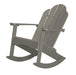 Wildridge Wildridge Classic Recycled Plastic Adirondack Rocker Light Gray Rocking Chair LCC-215-LGR