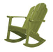 Wildridge Wildridge Classic Recycled Plastic Adirondack Rocker Lime Green Rocking Chair LCC-215-LG