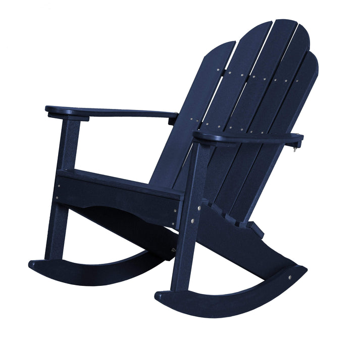 Wildridge Wildridge Classic Recycled Plastic Adirondack Rocker Patriot Blue Rocking Chair LCC-215-PAB