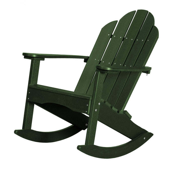 Wildridge Wildridge Classic Recycled Plastic Adirondack Rocker Turf Green Rocking Chair LCC-215-TG