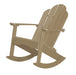 Wildridge Wildridge Classic Recycled Plastic Adirondack Rocker Weatherwood Rocking Chair LCC-215-WW