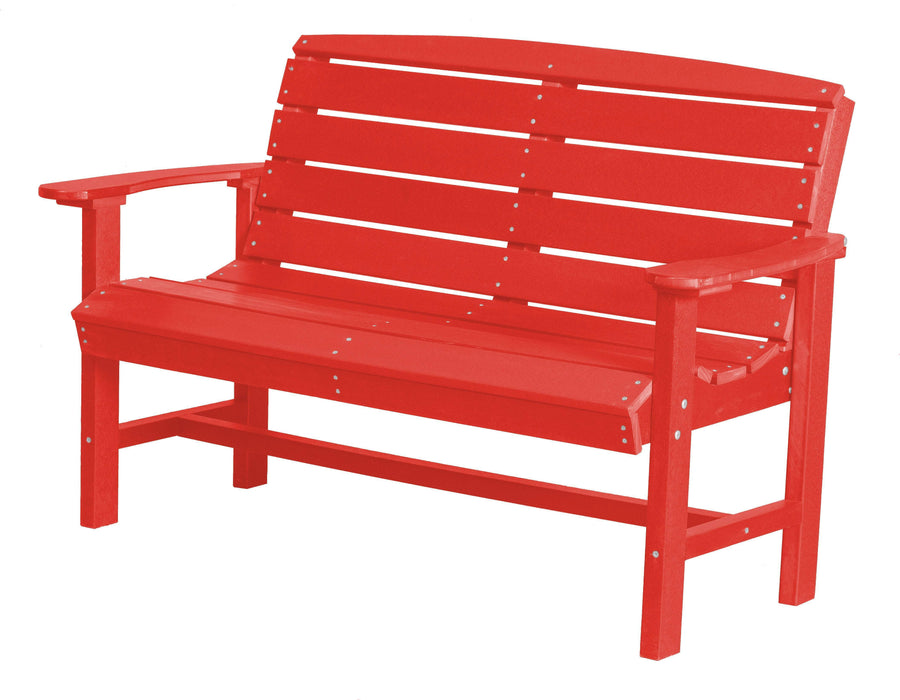 Wildridge Wildridge Classic Recycled Plastic Classic Bench Bright Red Outdoor Bench LCC-226-BR