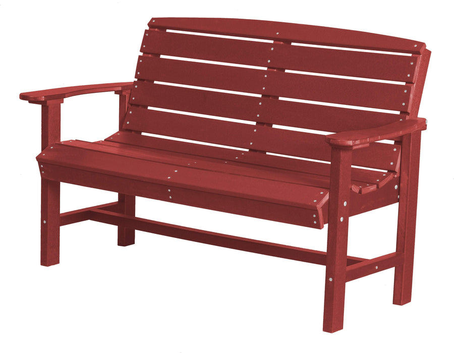 Wildridge Wildridge Classic Recycled Plastic Classic Bench Cardinal Red Outdoor Bench LCC-226-CR