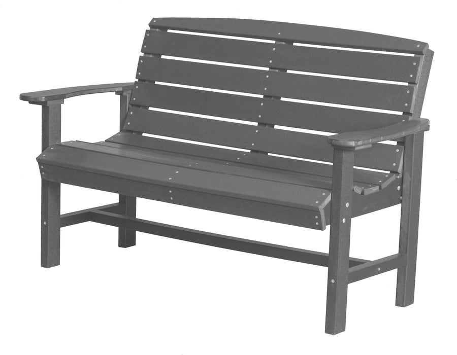 Wildridge Wildridge Classic Recycled Plastic Classic Bench Dark Gray Outdoor Bench LCC-226-DG
