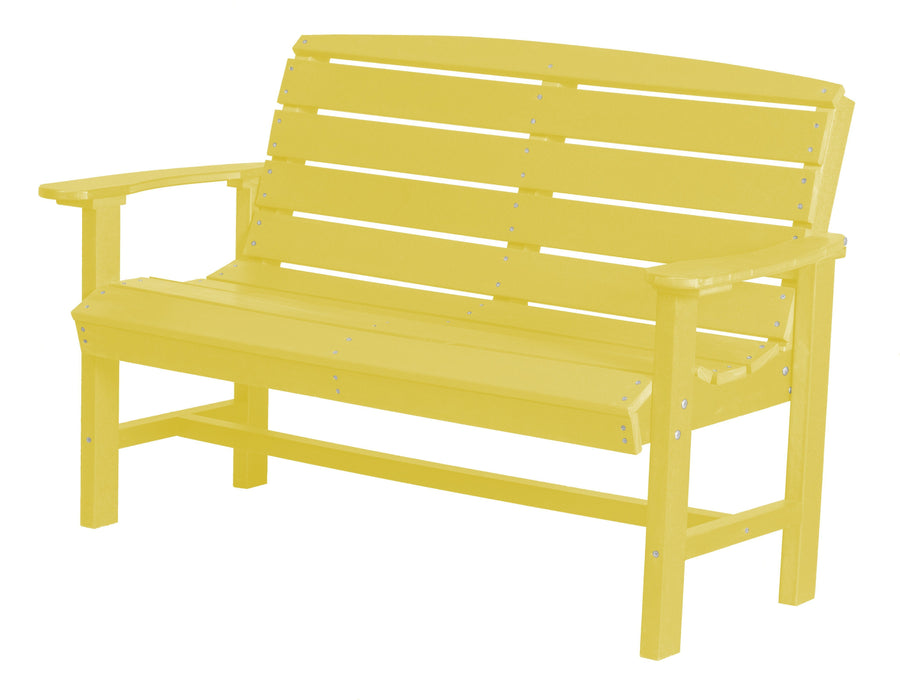 Wildridge Wildridge Classic Recycled Plastic Classic Bench Lemon Yellow Outdoor Bench LCC-226-LY