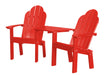 Wildridge Wildridge Classic Recycled Plastic Deck Chair Tete-a-Tete Bright Red Chair LCC-229-BR
