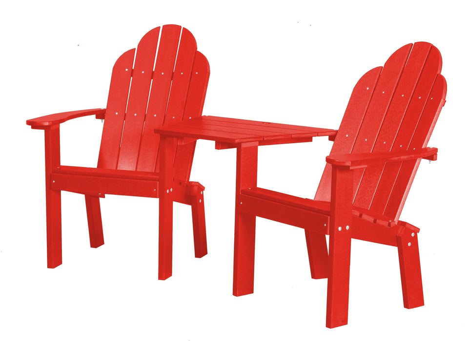 Wildridge Wildridge Classic Recycled Plastic Deck Chair Tete-a-Tete Bright Red Chair LCC-229-BR