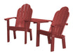 Wildridge Wildridge Classic Recycled Plastic Deck Chair Tete-a-Tete Cardinal Red Chair LCC-229-CR