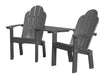 Wildridge Wildridge Classic Recycled Plastic Deck Chair Tete-a-Tete Dark Gray Chair LCC-229-DG