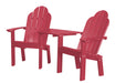 Wildridge Wildridge Classic Recycled Plastic Deck Chair Tete-a-Tete Dark Pink Chair LCC-229-DP