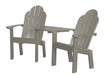 Wildridge Wildridge Classic Recycled Plastic Deck Chair Tete-a-Tete Light Gray Chair LCC-229-LGR