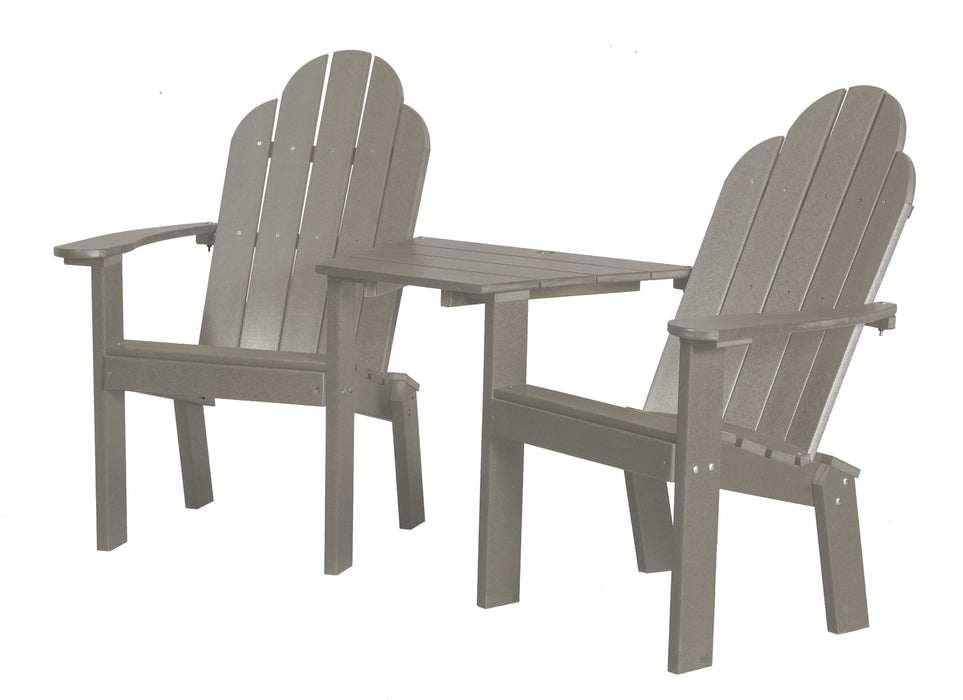 Wildridge Wildridge Classic Recycled Plastic Deck Chair Tete-a-Tete Light Gray Chair LCC-229-LGR