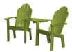 Wildridge Wildridge Classic Recycled Plastic Deck Chair Tete-a-Tete Lime Green Chair LCC-229-LG