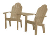 Wildridge Wildridge Classic Recycled Plastic Deck Chair Tete-a-Tete Weatherwood Chair LCC-229-WW