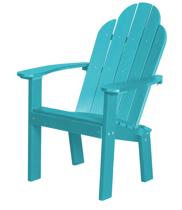 Wildridge Wildridge Classic Recycled Plastic Dining/Deck Chair Aruba Blue Adirondack Deck Chair LCC-252-AB