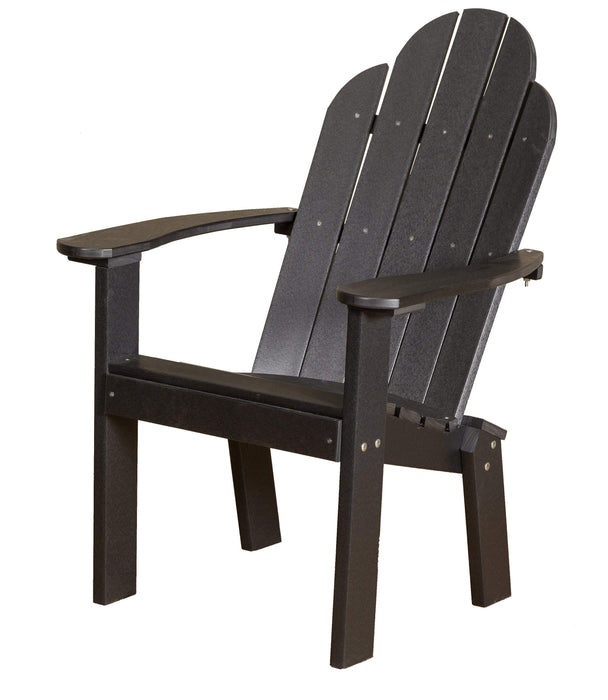 Wildridge Wildridge Classic Recycled Plastic Dining/Deck Chair Black Adirondack Deck Chair LCC-252-B