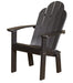 Wildridge Wildridge Classic Recycled Plastic Dining/Deck Chair Black Adirondack Deck Chair LCC-252-B