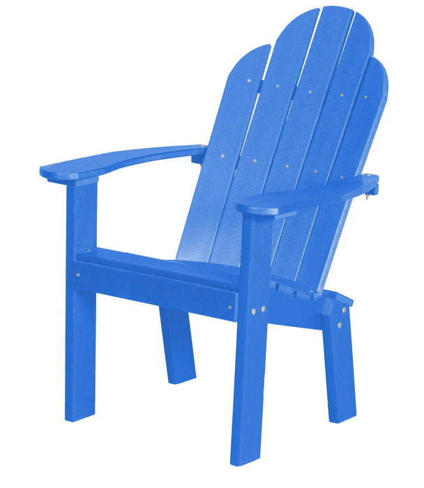 Wildridge Wildridge Classic Recycled Plastic Dining/Deck Chair Blue Adirondack Deck Chair LCC-252-BL