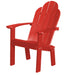 Wildridge Wildridge Classic Recycled Plastic Dining/Deck Chair Bright Red Adirondack Deck Chair LCC-252-BR