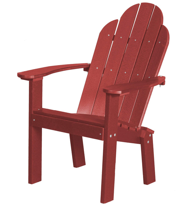 Wildridge Wildridge Classic Recycled Plastic Dining/Deck Chair Cardinal Red Adirondack Deck Chair LCC-252-CR