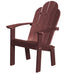 Wildridge Wildridge Classic Recycled Plastic Dining/Deck Chair Cherry Adirondack Deck Chair LCC-252-C