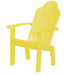 Wildridge Wildridge Classic Recycled Plastic Dining/Deck Chair Lemon Yellow Adirondack Deck Chair LCC-252-LY
