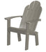 Wildridge Wildridge Classic Recycled Plastic Dining/Deck Chair Light Gray Adirondack Deck Chair LCC-252-LG