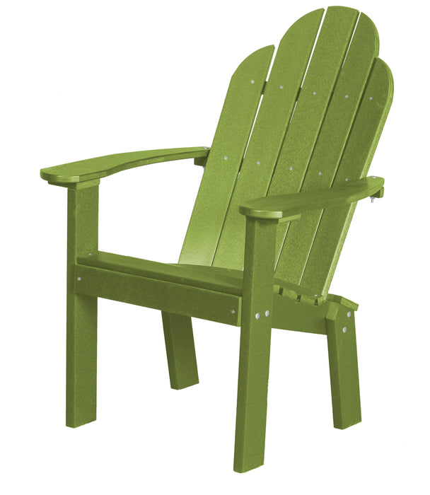 Wildridge Wildridge Classic Recycled Plastic Dining/Deck Chair Lime Green Adirondack Deck Chair LCC-252-LG