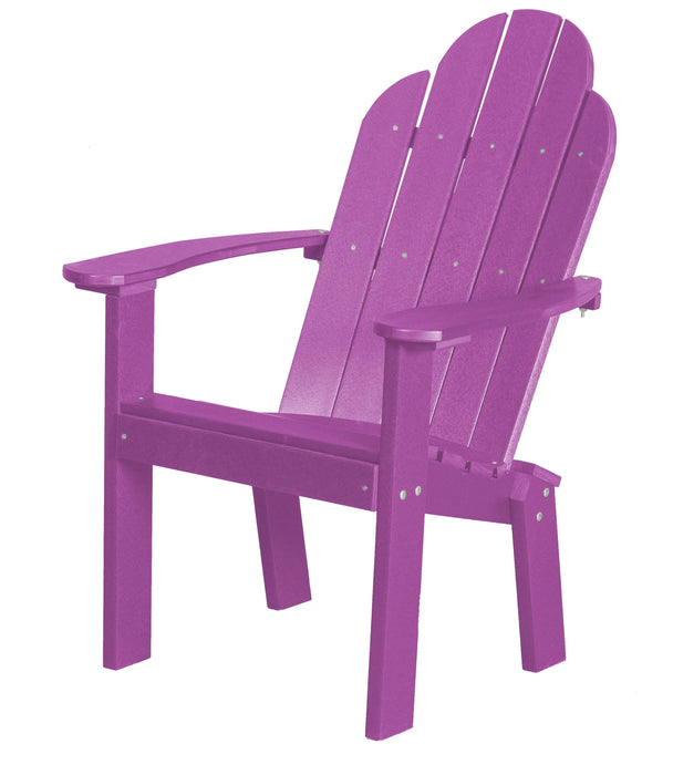 Wildridge Wildridge Classic Recycled Plastic Dining/Deck Chair Purple Adirondack Deck Chair LCC-252-PU