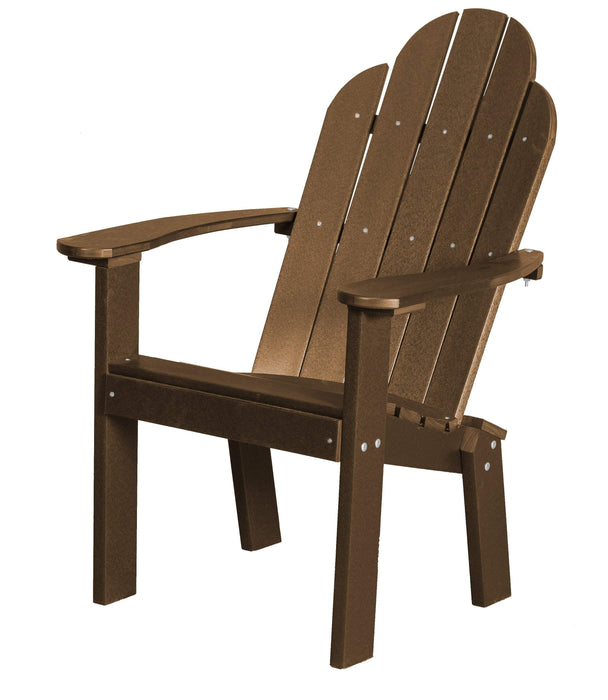 Wildridge Wildridge Classic Recycled Plastic Dining/Deck Chair Tudor Brown Adirondack Deck Chair LCC-252-TB