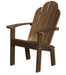 Wildridge Wildridge Classic Recycled Plastic Dining/Deck Chair Tudor Brown Adirondack Deck Chair LCC-252-TB