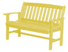 Wildridge Wildridge Classic Recycled Plastic Mission Bench Lemon Yellow Outdoor Bench LCC-225-LY