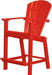Wildridge Wildridge Classic Recycled Plastic Outdoor 30 High Dining Chair Bright Red Dining Chair LCC-250-BRR