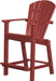 Wildridge Wildridge Classic Recycled Plastic Outdoor 30 High Dining Chair Cardinal Red Dining Chair LCC-250-CAD