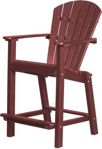 Wildridge Wildridge Classic Recycled Plastic Outdoor 30 High Dining Chair Cherry Wood Dining Chair LCC-250-CHW
