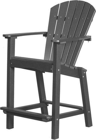 Wildridge Wildridge Classic Recycled Plastic Outdoor 30 High Dining Chair Dark Gray Dining Chair LCC-250-DAG