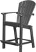 Wildridge Wildridge Classic Recycled Plastic Outdoor 30 High Dining Chair Dark Gray Dining Chair LCC-250-DAG