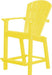 Wildridge Wildridge Classic Recycled Plastic Outdoor 30 High Dining Chair Lemon Yellow Dining Chair LCC-250-LEY
