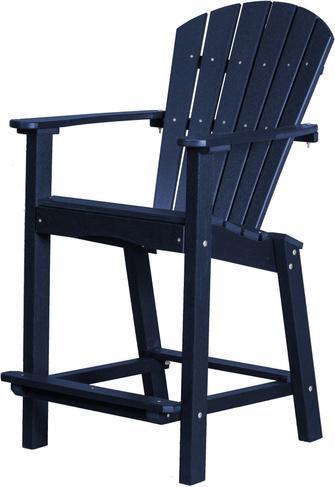 Wildridge Wildridge Classic Recycled Plastic Outdoor 30 High Dining Chair Patriot Blue Dining Chair LCC-250-PAB