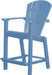 Wildridge Wildridge Classic Recycled Plastic Outdoor 30 High Dining Chair Powder Blue Dining Chair LCC-250-POB