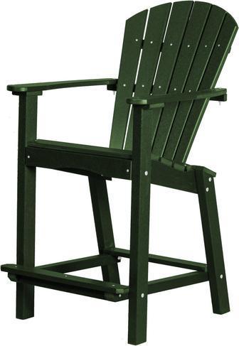 Wildridge Wildridge Classic Recycled Plastic Outdoor 30 High Dining Chair Turf Green Dining Chair LCC-250-TUG
